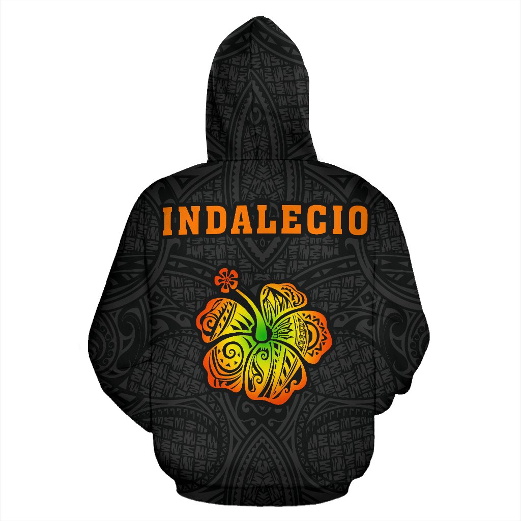 Polynesian Kakau Indalecio Hula Girl Hibiscus Hoodie - Polynesian Pride