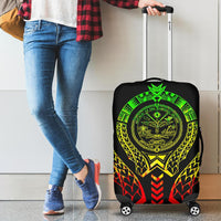 Marshall Islands Luggage Cover - Polynesian Tribal Reggae - Polynesian Pride