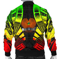 Papua New Guinea Men Bomber Jackets - Polynesian Tattoo Reggae - Polynesian Pride