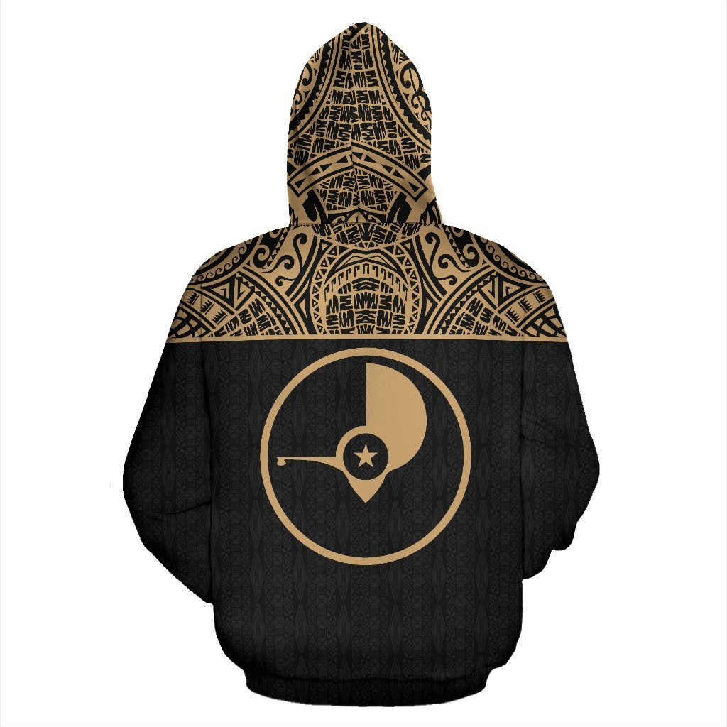 Yap All Over Hoodie Gold Version - Polynesian Pride