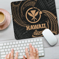 Hawaii Polynesian Mouse Pad - Gold Tribal Wave - Polynesian Pride