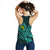 Hawaii Women's Racerback Tank Polynesian Kanaka Map Hawaiian Racerback - Turquoise - TT Style - Polynesian Pride