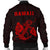 Hawaii Kakau Polynesian Anchor Map Men's Bomber Jacket - Red - Polynesian Pride