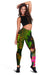 Niue Polynesian Personalised Women's Leggings - Hibiscus and Banana Leaves - Polynesian Pride