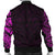 New Zealand Men's Bomber Jacket, Maori Polynesian Tattoo Purple - Polynesian Pride