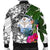 Marshall Islands Custom Personalised Men's Bomber Jacket - Turtle Plumeria Banana Leaf - Polynesian Pride