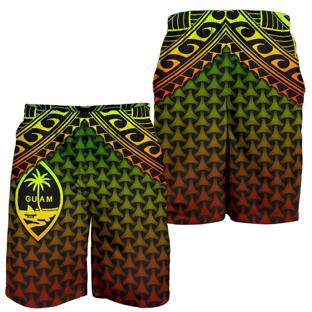 Polynesian Guam Men's Shorts - Reggae Vintage Polynesian Patterns Reggae - Polynesian Pride