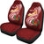 Pohnpei Personalised Car Seat Covers - Pohnpei Seal Polynesian Patterns Plumeria - Polynesian Pride