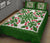 Hawaiian Quilt Bed Set Fresh Fruit Tropical Pattern - Green - Polynesian Pride