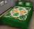 Hawaiian Quilt Bed Set Coconut Tree Pattern - Green - Polynesian Pride