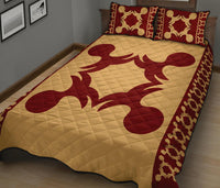 Hawaiian Quilt Pattern Pineapple Quilt Bed Set - Polynesian Pride