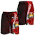 Nauru Polynesian Men's Shorts - Coat Of Arm With Hibiscus - Polynesian Pride