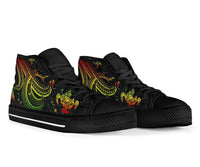 Polynesian High Top Shoes - Reggae Turtle - Polynesian Pride