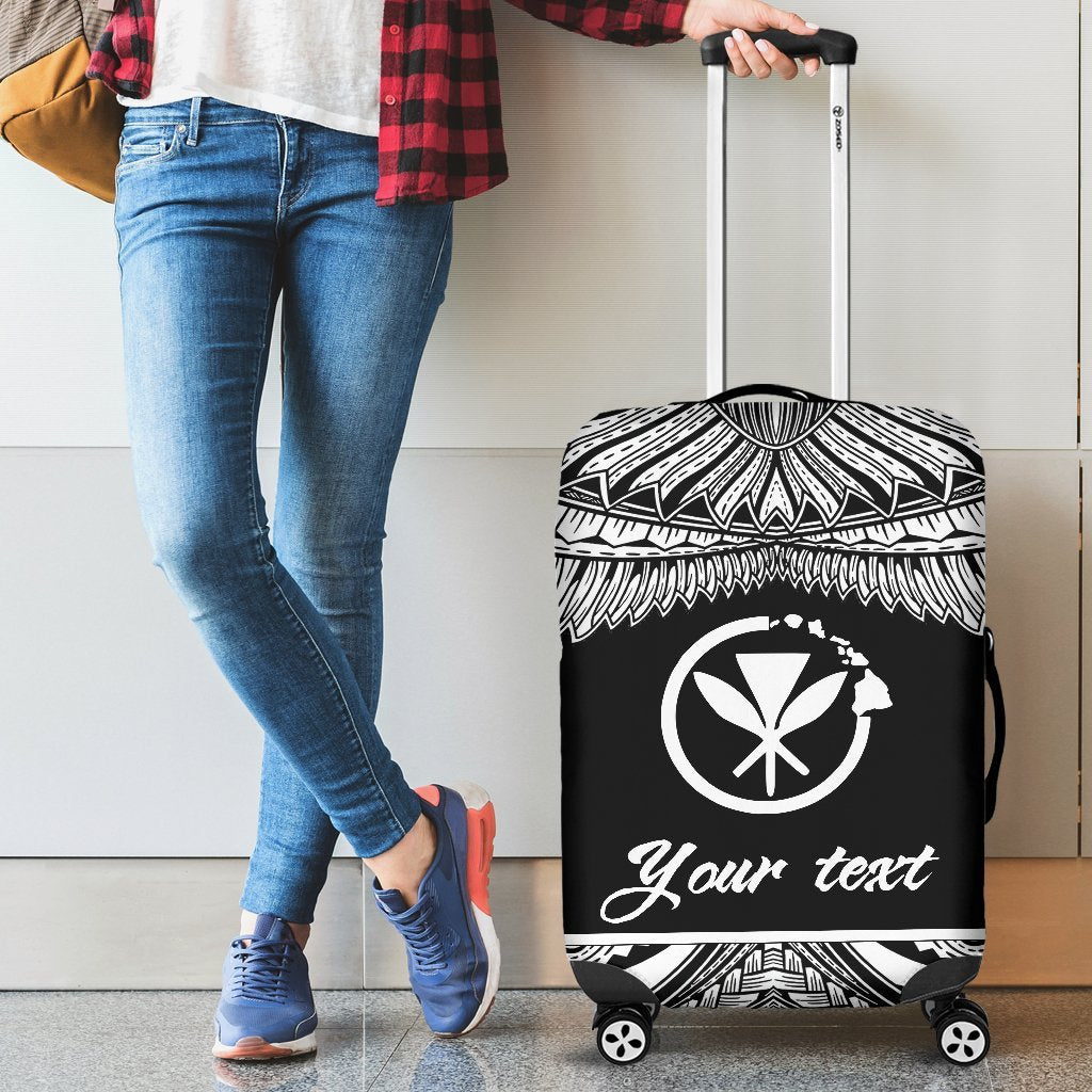 Hawaii Polynesian Custom Personalised Luggage covers - Hawaii Pride White Version - Polynesian Pride