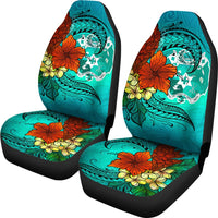 Tonga Car Seat Covers - Tropical Flowers Style - Polynesian Pride