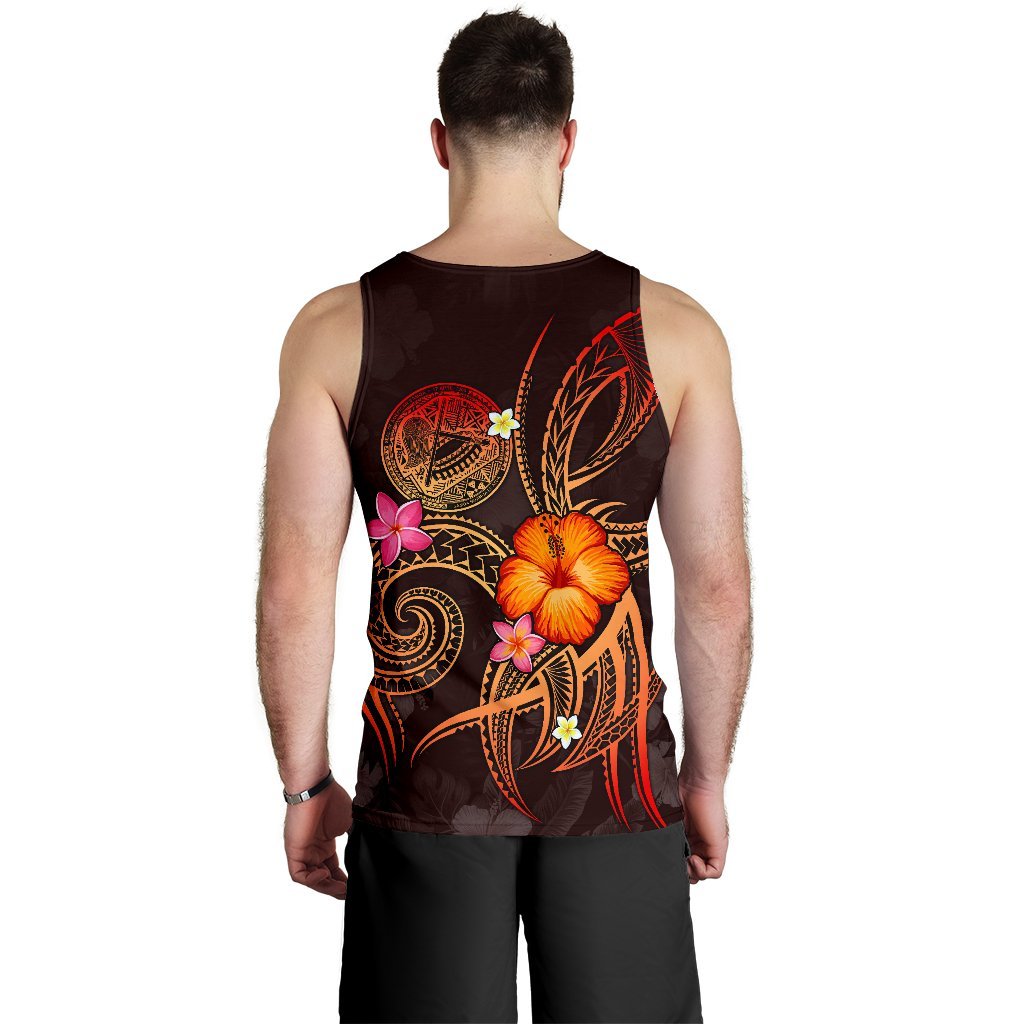American Samoa Polynesian Men's Tank Top - Legend of American Samoa (Red) - Polynesian Pride