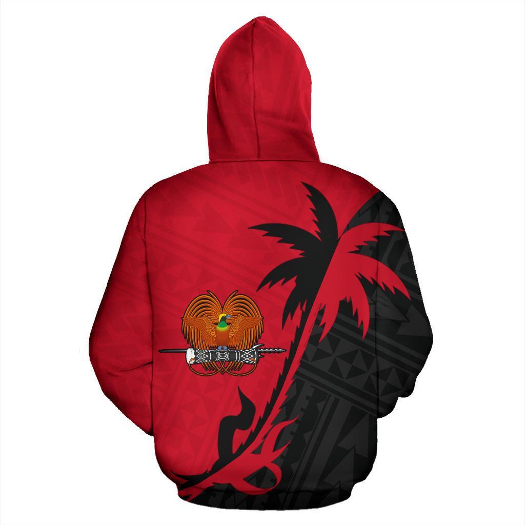 Papua New Guinea Hoodie Papua New Guinea Flag Coat of Arms Coconut Tree - Polynesian Pride