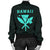 Hawaii Kakau Polynesian Kanaka Map Women's Bomber Jacket - Turquoise - Polynesian Pride