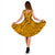 Hawaii Women's Dress - Kanaka Maoli With Hibiscus On Polynesian Patterns (YELLOW) - Polynesian Pride