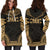 Papua New Guinea Women's Hoodie Dress - Polynesian Gold Chief - Polynesian Pride