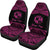 Tonga Polynesian Custom Personalised Car Seat Covers - Pride Pink Version - Polynesian Pride