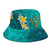 Kosrae Micronesia Bucket Hat - Manta Ray Ocean - Polynesian Pride