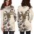 Niue Hoodie Dress - Niue Coconut Crab & Beige Hibiscus - Polynesian Pride