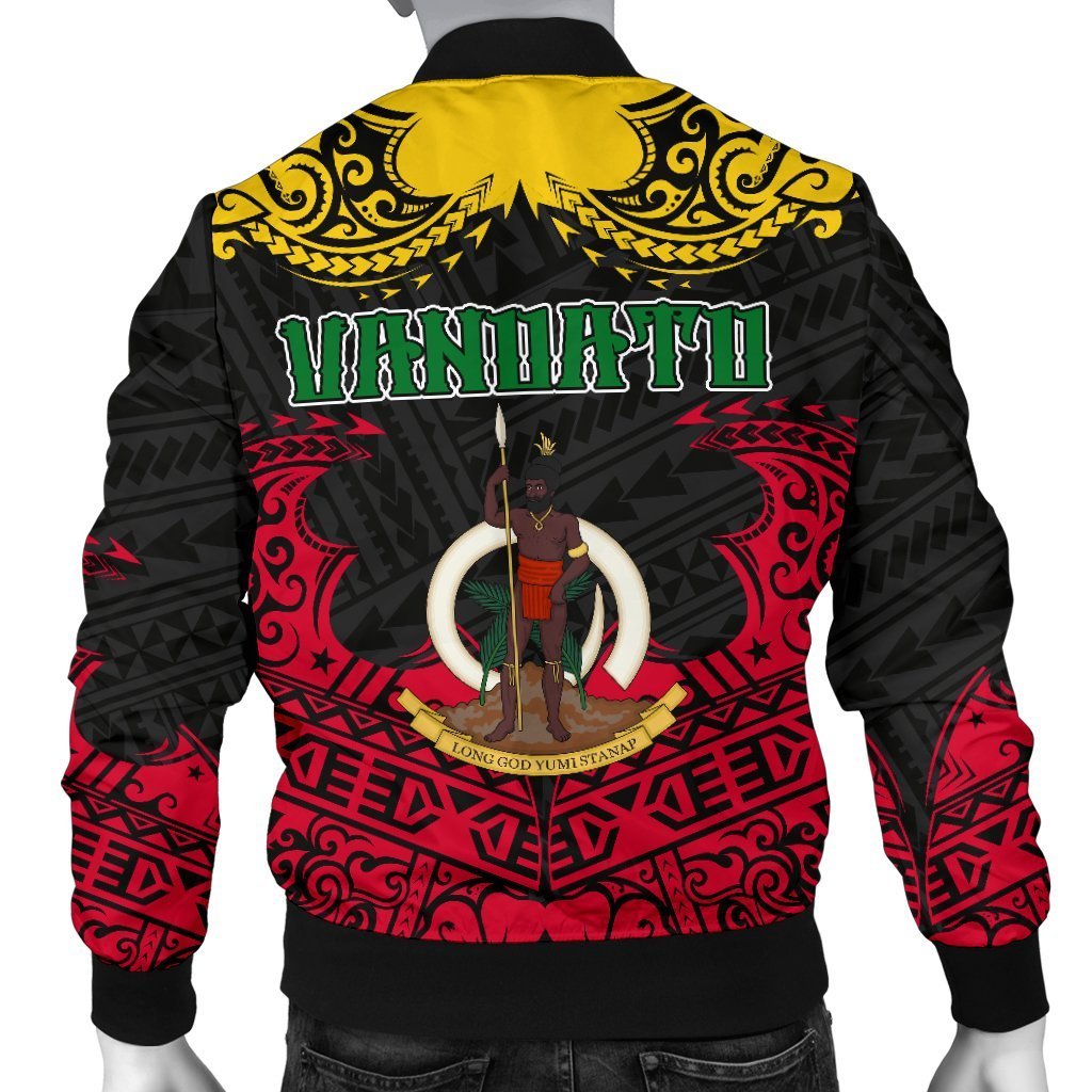 Vanuatu Men's Bomber Jacket Melanesia Island Paradise - Polynesian Pride