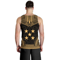 Gambier Islands Men's Tank Top - Polynesian Chief Gold Version - Polynesian Pride