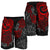 Tonga Polynesian Shorts (Men) - Red Turtle Flowing - Polynesian Pride