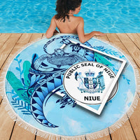 Niue Beach Blanket - Turtle Under The Sea Style - Polynesian Pride