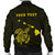 Hawaii Kakau Polynesian Turtle Map Personalized Men's Bomber Jacket - Yellow - Polynesian Pride