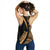 Kanaka Hawaii Map Gold Polynesian Women's Racerback Tank - Polynesian Pride