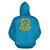 Tuvalu Hoodie Tuvalu Coat of Arms Polynesian Warrior Style - Polynesian Pride