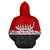 New Zealand Zip up Hoodie, Maori Waka Zipper Hoodie Red - Polynesian Pride