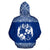 Tonga All Over Hoodie Polynesian Blue and White - Polynesian Pride