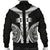 American Samoa Polynesian Men Bomber Jacket - Black Armor Tattoo - Polynesian Pride