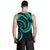 New Zealand Maori Mangopare Men Tank Top Polynesian - Turquoise - Polynesian Pride