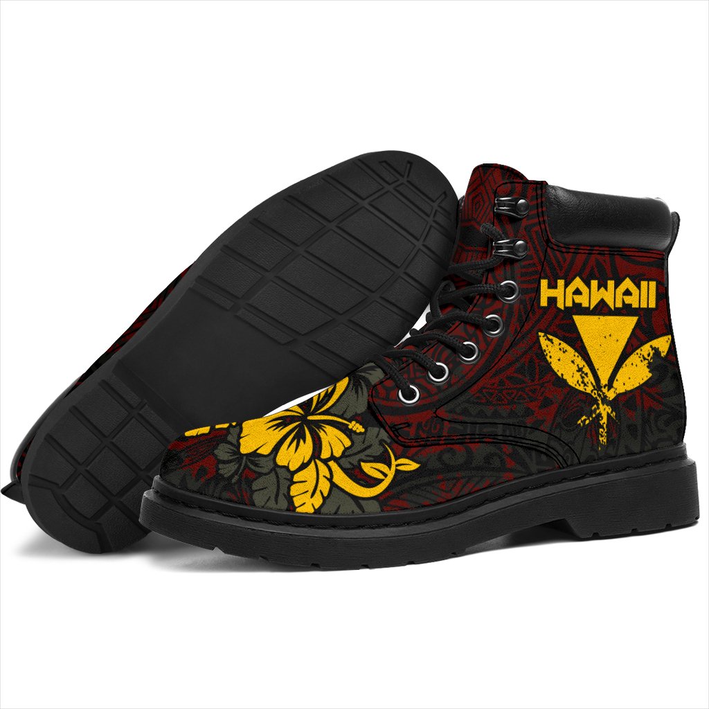 Hawaii All - Season Boots - Hawaiian Hibiscus - Polynesian Pride