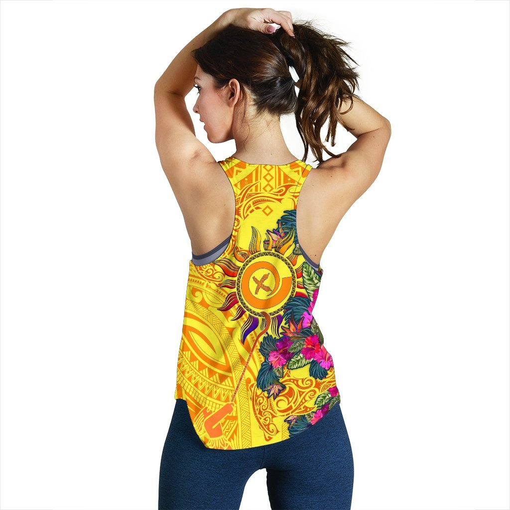 Polynesian - Vanuatu Symbols With Hibiscus - Polynesian Pride