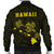 Hawaii Kakau Polynesian Three Turtles Map Men's Bomber Jacket - Yellow - Polynesian Pride