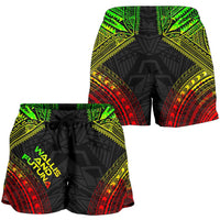 Wallis And Futuna Women's Shorts - Polynesian Chief Reggae Version - Polynesian Pride