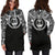 Guam Women Hoodie Dress - Guam Coat Of Arms Polynesian Black Color - Polynesian Pride