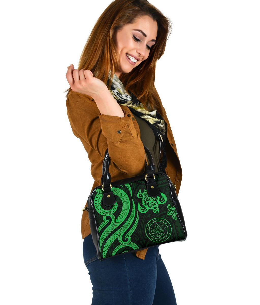 Palau Shoulder Handbag - Green Tentacle Turtle - Polynesian Pride