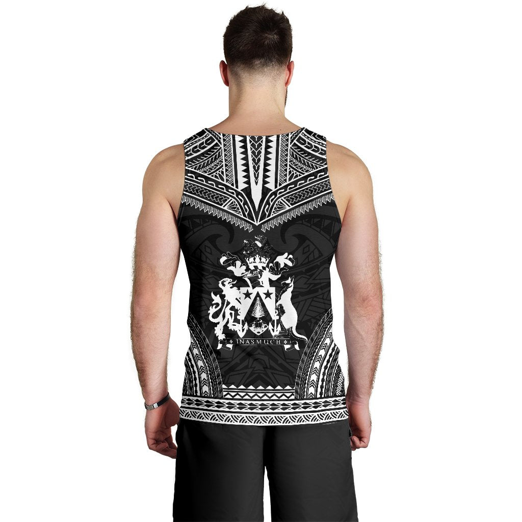 Norfolk Island Men's Tank Top - Polynesian Chief Black Version - Polynesian Pride