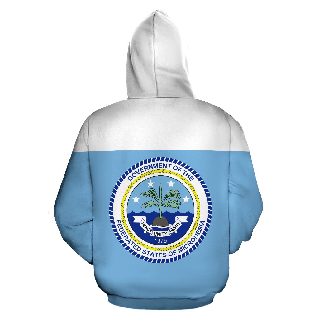 Federated States of Micronesia Flag All Over Hoodie - Polynesian Pride