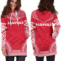 Hawaii Women's Hoodie Dress - Polynesian Flag Chief - Polynesian Pride