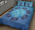 Hawaii Turtle Hibiscus Blue Quilt Bed Set - Polynesian Pride