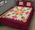 Hawaiian Quilt Bed Set Pineapple Pattern - Pink - Polynesian Pride