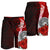 American Samoa Polynesian Men's Shorts - Coat Of Arm With Hibiscus - Polynesian Pride